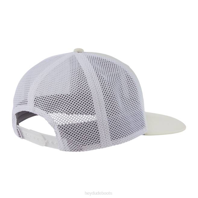 Unisex Cream Hey Dude Trucker Cap Accessory H6P6270