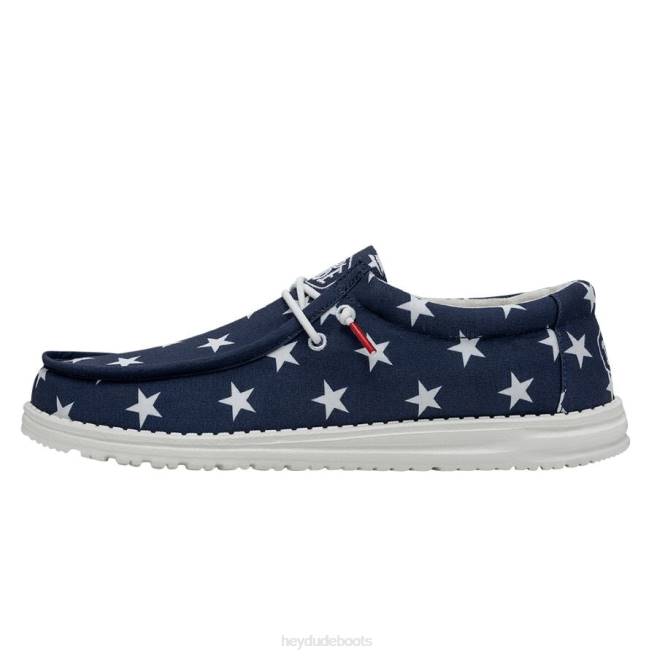 Men American Flag Hey Dude Wally Patriotic Shoes H6P6294