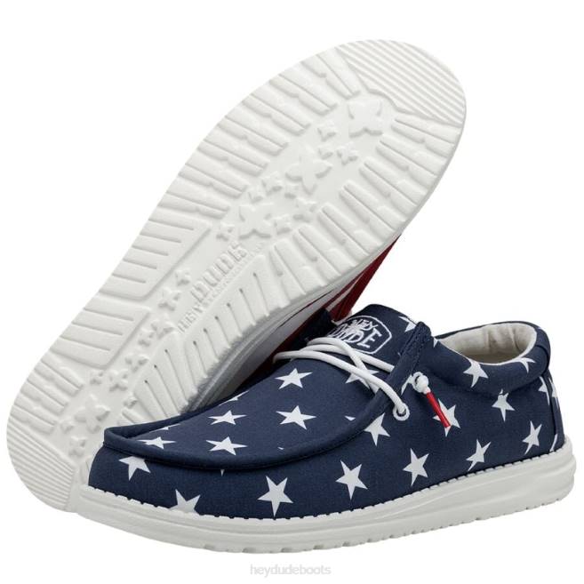 Men American Flag Hey Dude Wally Patriotic Shoes H6P6294