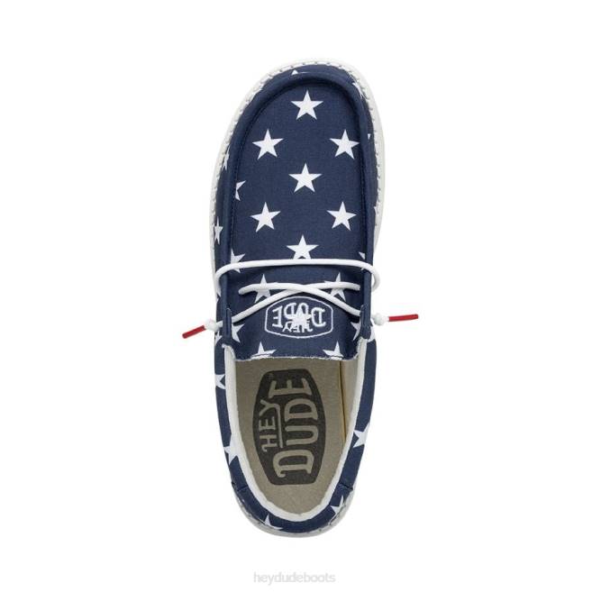 Men American Flag Hey Dude Wally Patriotic Shoes H6P6294