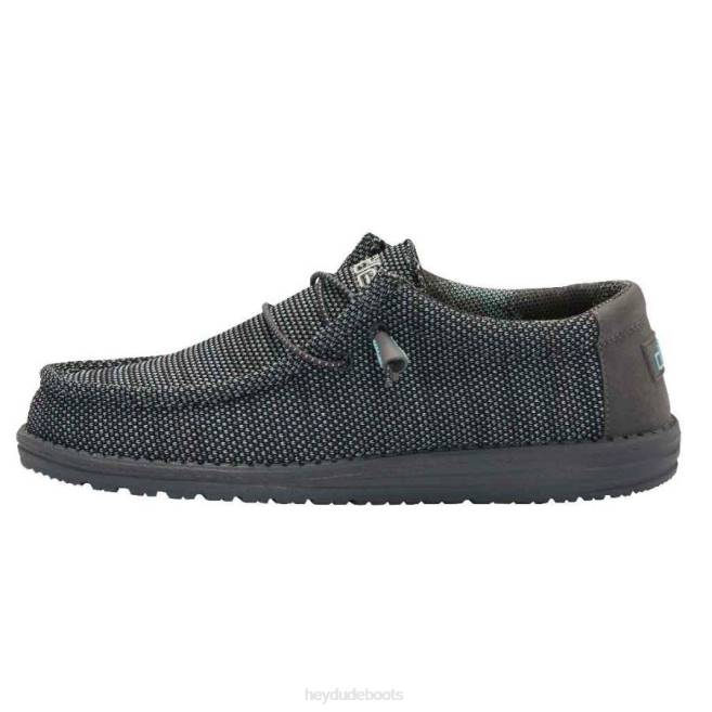 Men Asphalt Azur Hey Dude Wally Sox Shoes H6P6346