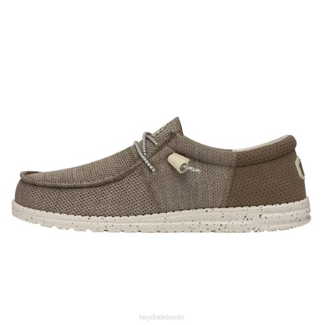 Men Beige Hey Dude Wally Tri Shoes H6P6405