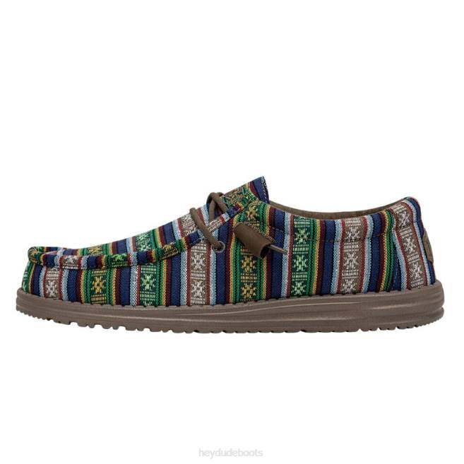 Men Blue Canyon Hey Dude Wally Serape Shoes H6P6438