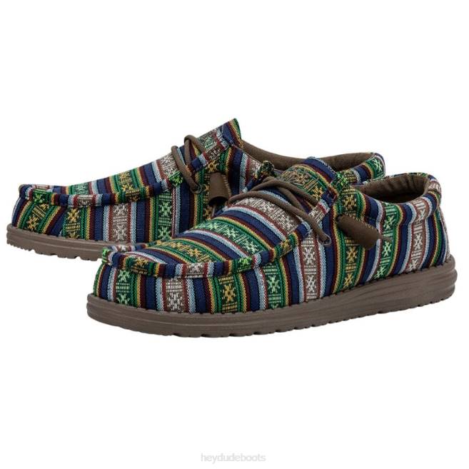 Men Blue Canyon Hey Dude Wally Serape Shoes H6P6438