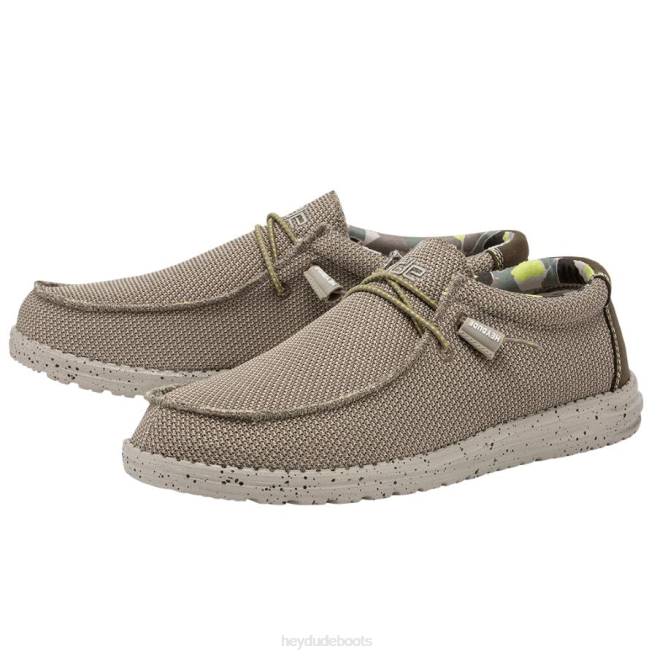 Men Camel Hey Dude Wally Sox Shoes H6P6330