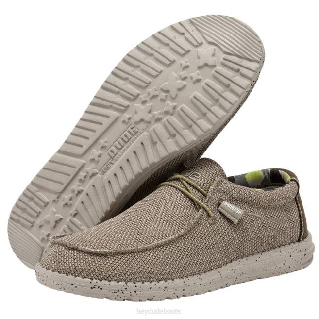 Men Camel Hey Dude Wally Sox Shoes H6P6330