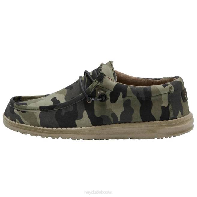 Men Camo Hey Dude Wally Shoes H6P6395