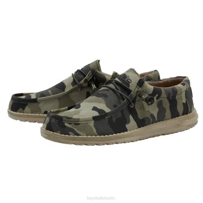 Men Camo Hey Dude Wally Shoes H6P6395