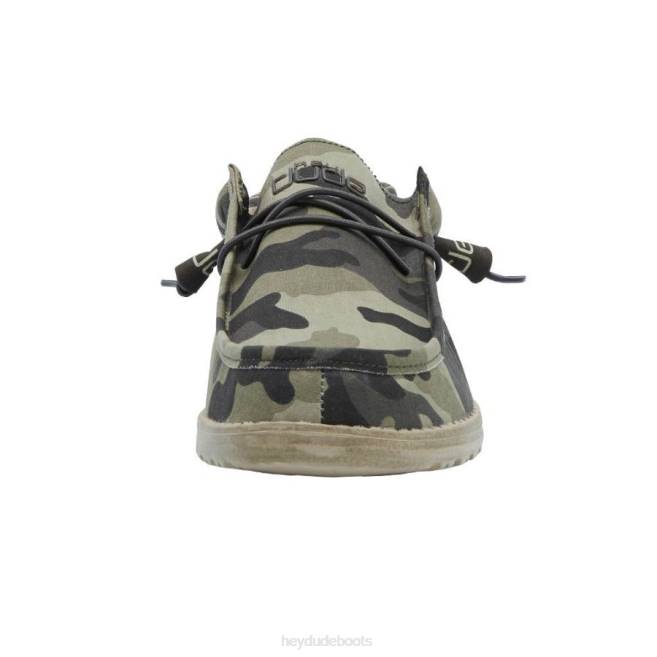 Men Camo Hey Dude Wally Shoes H6P6395