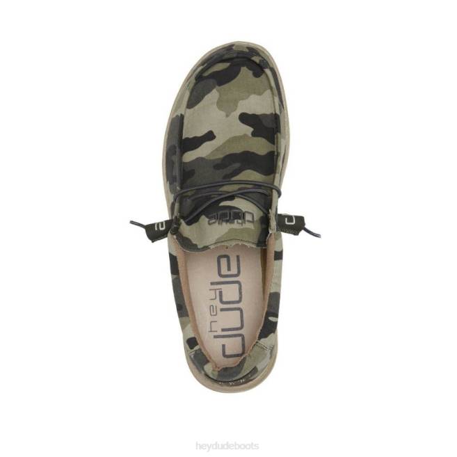 Men Camo Hey Dude Wally Shoes H6P6395