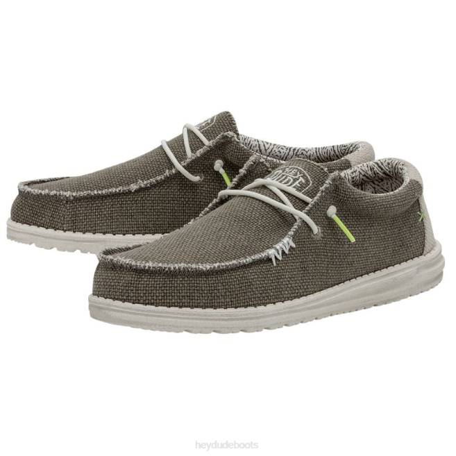 Men Fossil Hey Dude Wally Braided Shoes H6P6373