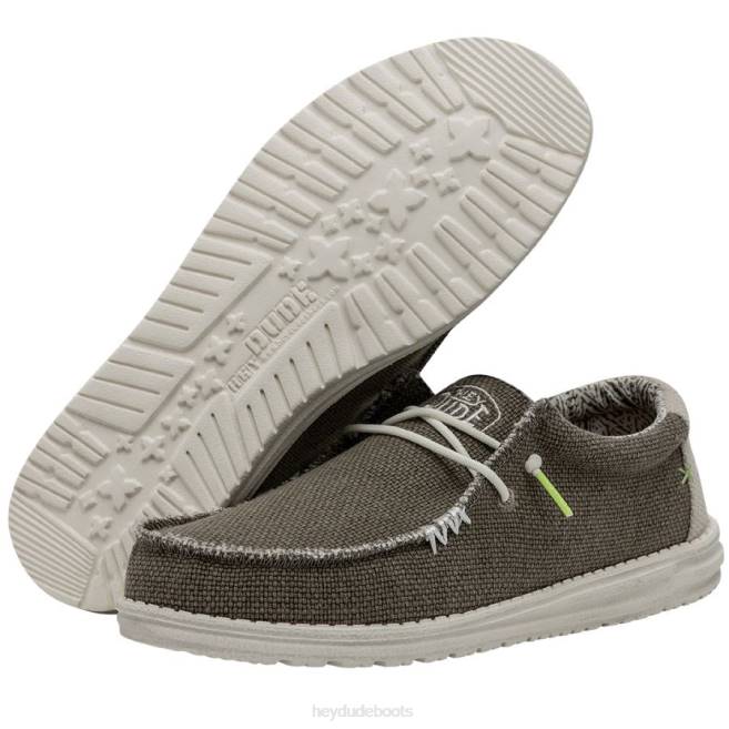 Men Fossil Hey Dude Wally Braided Shoes H6P6373