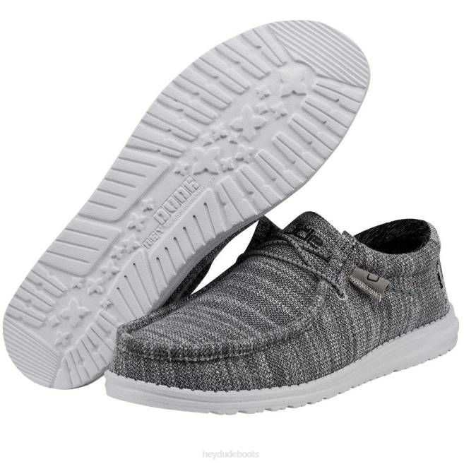 Men Granite Hey Dude Wally Stretch Shoes H6P6311