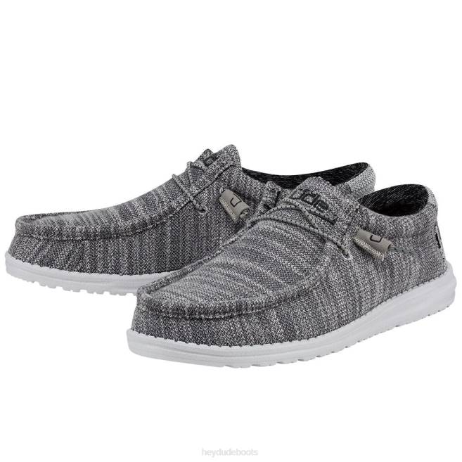 Men Granite Hey Dude Wally Stretch Shoes H6P6366