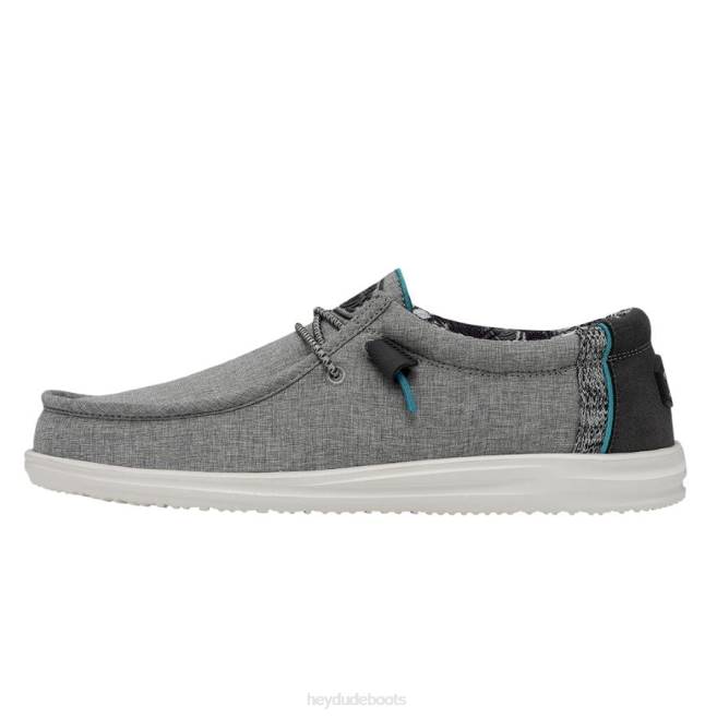 Men Graphite Hey Dude Wally H2O Shoes H6P6408