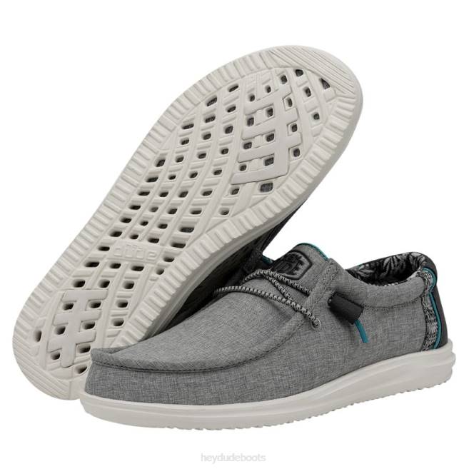 Men Graphite Hey Dude Wally H2O Shoes H6P6408