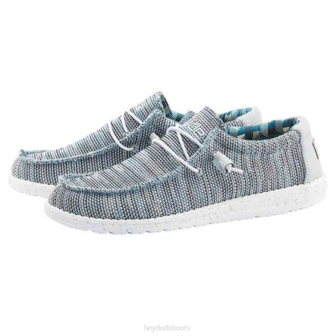 Men Ice Grey Hey Dude Wally Sox Shoes H6P6336