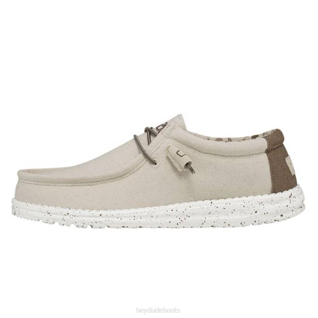 Men Ivory Hey Dude Wally Stretch Shoes H6P6312