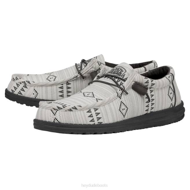 Men Shades Grey Hey Dude Wally Shoes H6P6394