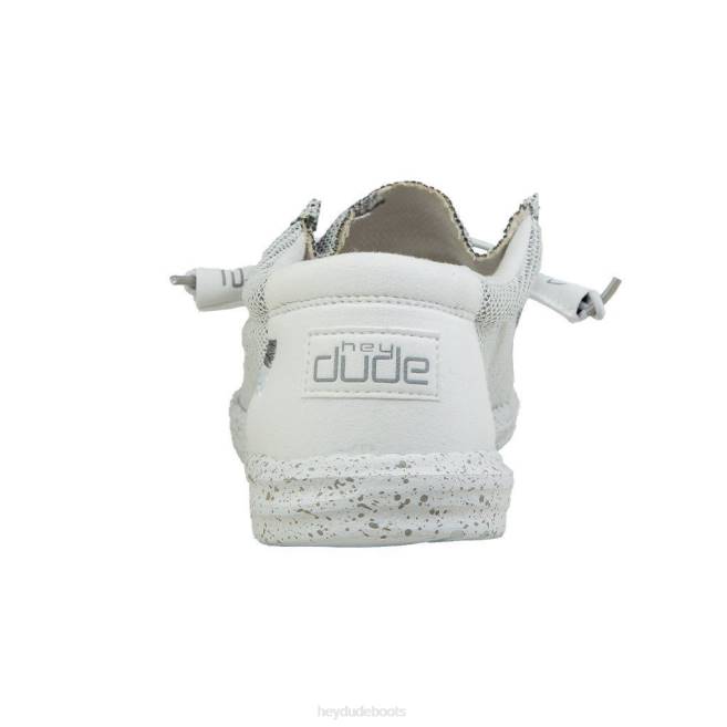 Men Stone White Hey Dude Wally Sox Shoes H6P6337