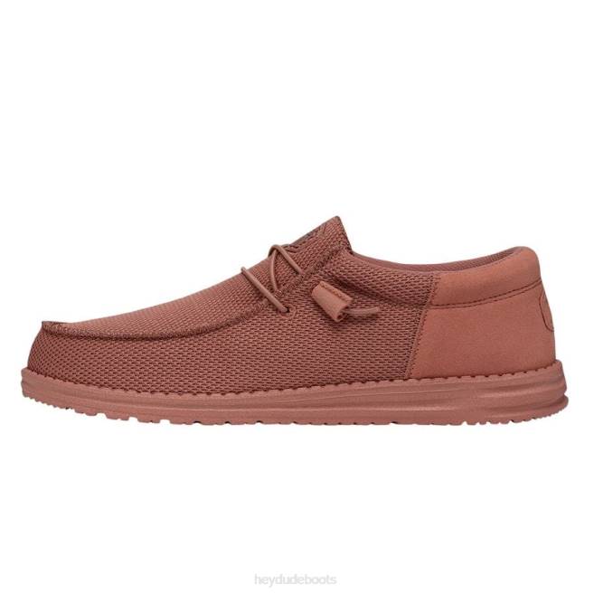 Men Terracotta Hey Dude Wally Funk Mono Shoes H6P6383