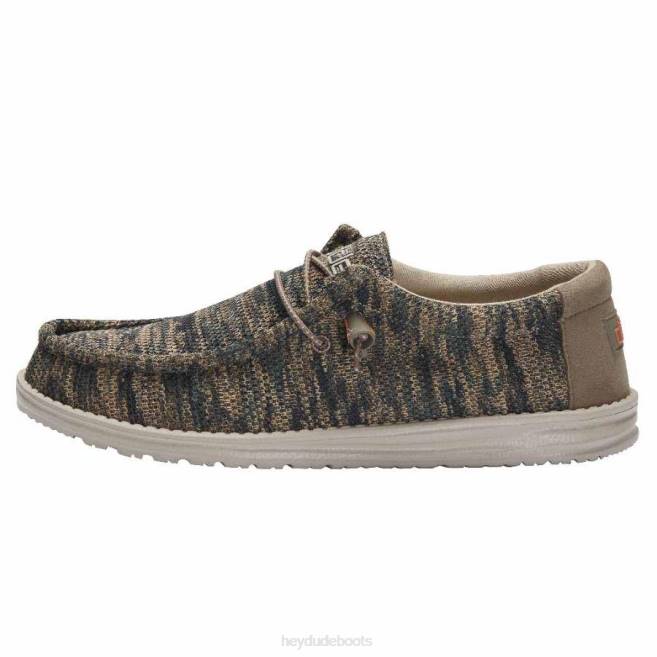 Men Woodland Camo Hey Dude Wally Sox Shoes H6P6331