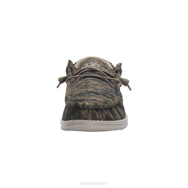 Men Woodland Camo Hey Dude Wally Sox Shoes H6P6331