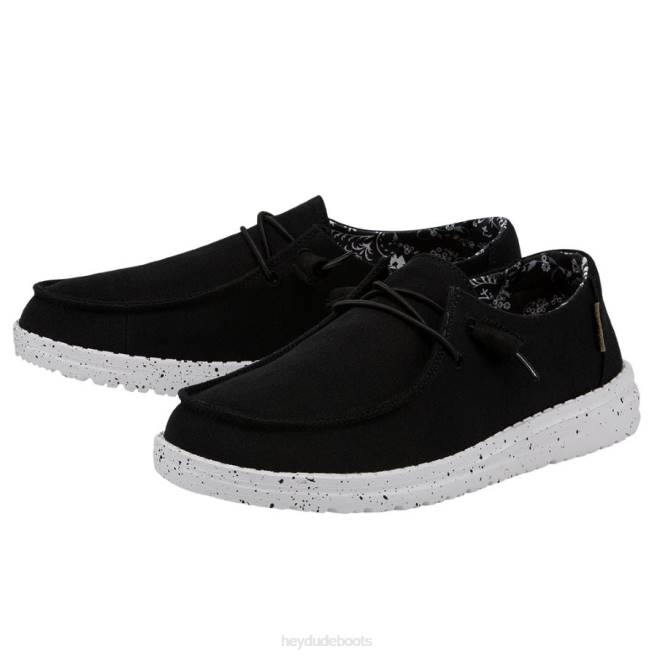 Men Black Odyssey Hey Dude Wendy Shoes H6P671