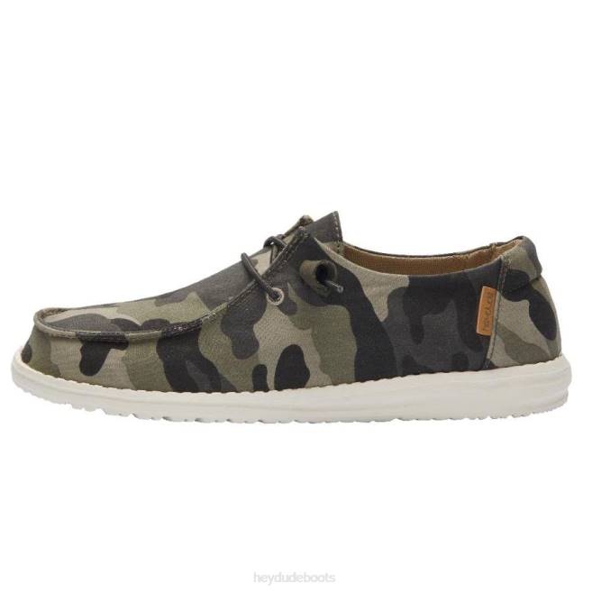 Men Camo Hey Dude Wendy Shoes H6P672