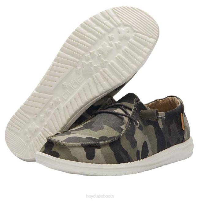 Men Camo Hey Dude Wendy Shoes H6P672