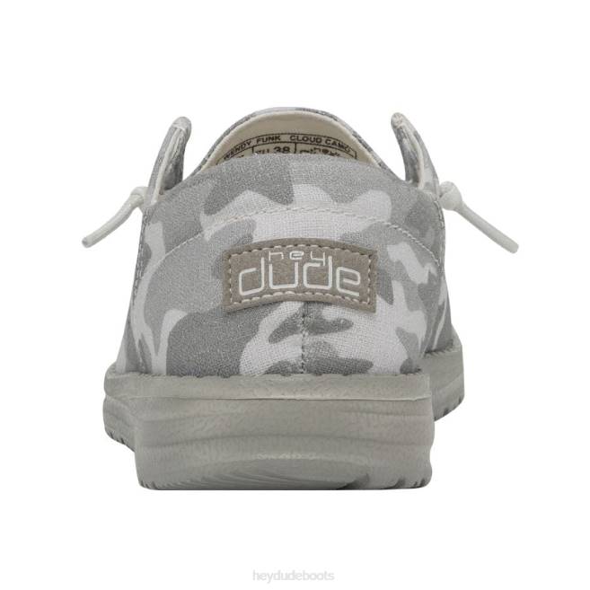 Men Cloud Camo Hey Dude Wendy Funk Shoes H6P688