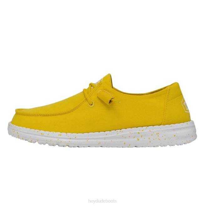 Men Empire Yellow Hey Dude Wendy Slub Canvas Shoes H6P633