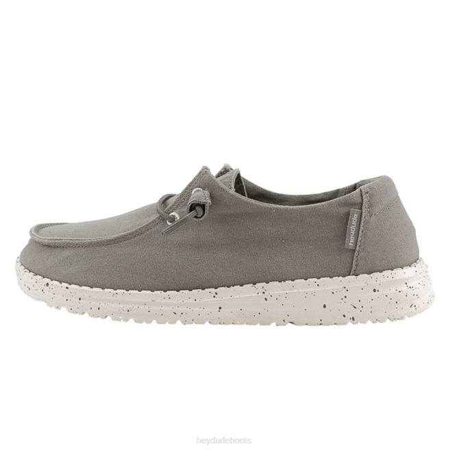 Men Grey Hey Dude Wendy Shoes H6P678