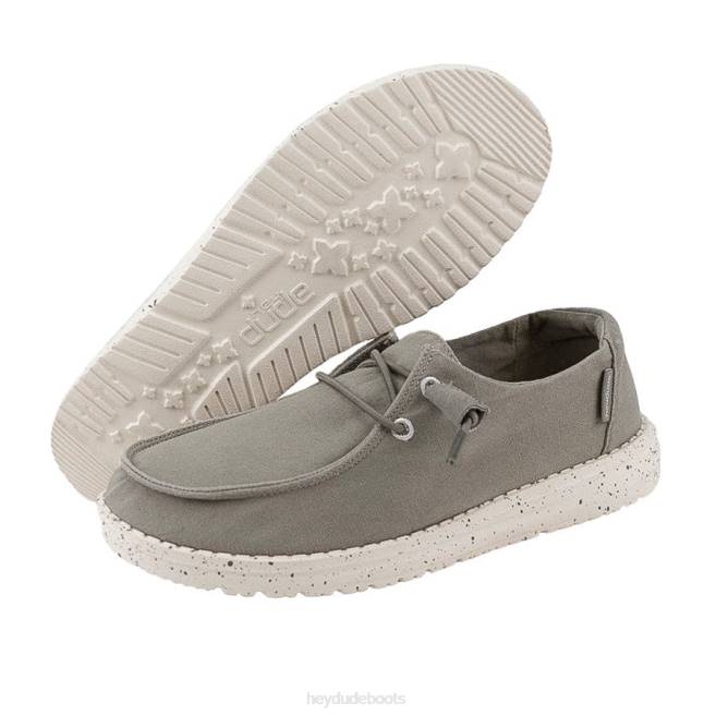 Men Grey Hey Dude Wendy Shoes H6P678