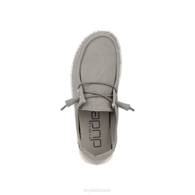 Men Grey Hey Dude Wendy Shoes H6P678