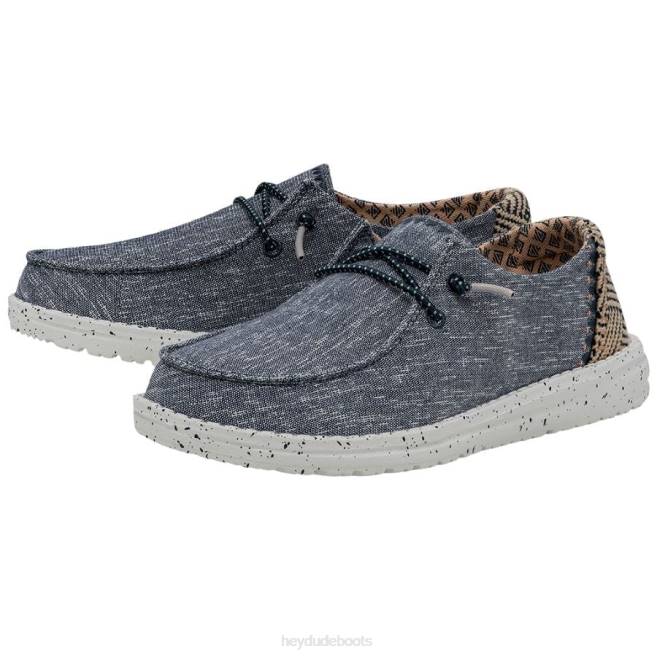 Men Lapis Blue Hey Dude Wendy Chambray Shoes H6P696