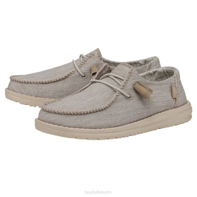 Men Latte Hey Dude Wendy Boho Stitch Shoes H6P67