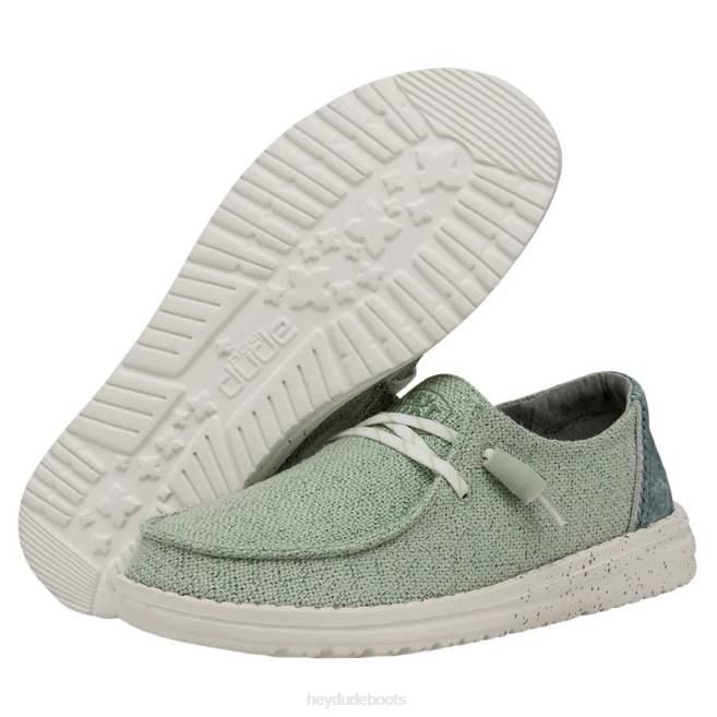 Men Mint Hey Dude Wendy Woven Shoes H6P6140