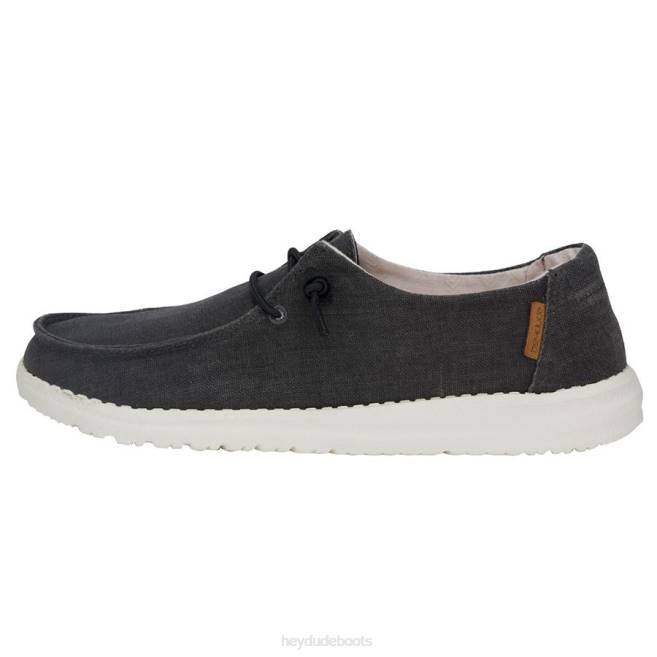 Men Off Black Hey Dude Wendy Chambray Shoes H6P6104