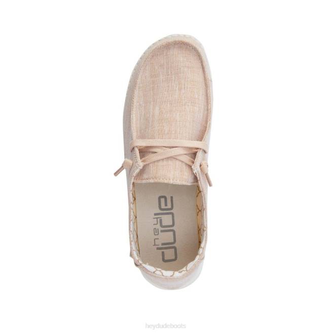 Men Sparkling Rose Gold Hey Dude Wendy Shoes H6P673