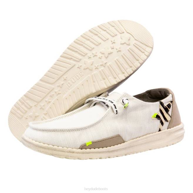 Men Star White Hey Dude Wendy Shoes H6P685