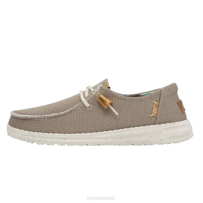 Men Tan Hey Dude Wendy Knit Shoes H6P6168