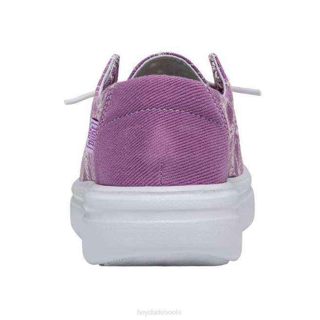 Men Violet Hey Dude Wendy Rise Eyelet Shoes H6P6150