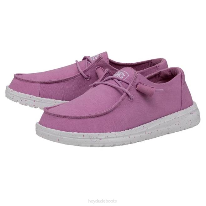 Men Violet Hey Dude Wendy Slub Canvas Shoes H6P635