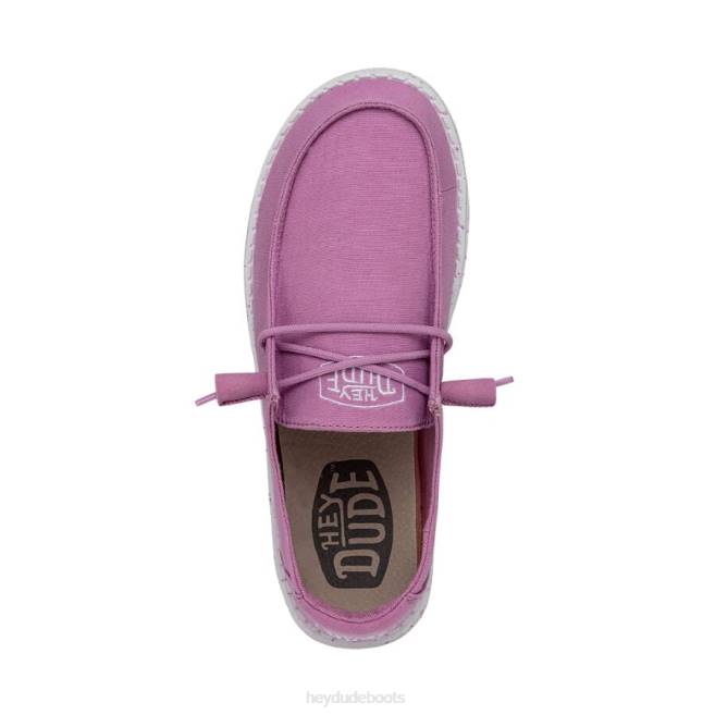 Men Violet Hey Dude Wendy Slub Canvas Shoes H6P635