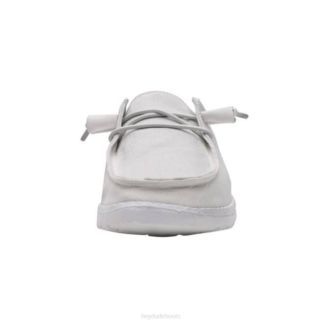 Men White Hey Dude Wendy Chambray Shoes H6P698