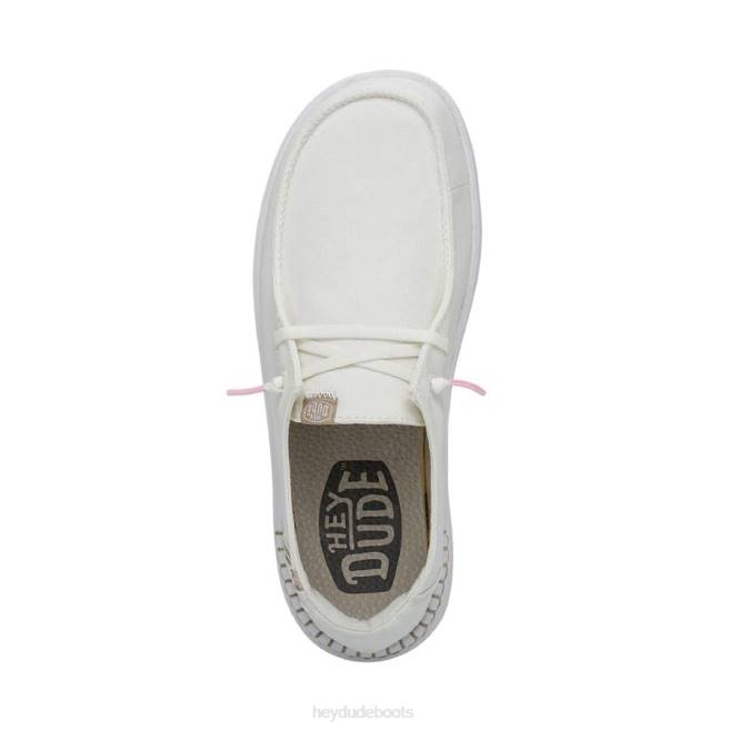 Men White Sparkle Hey Dude Wendy Rise Shoes H6P6178