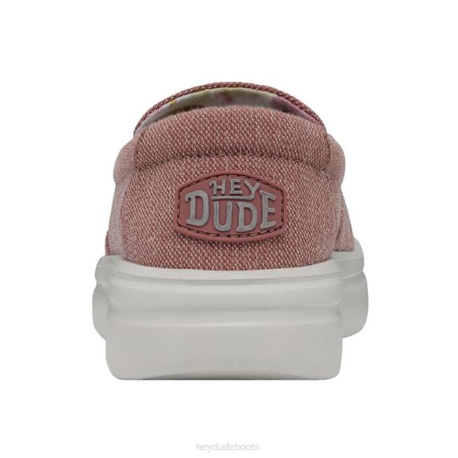 Women Dusty Pink Hey Dude Misty Rise Shoes H6P6227