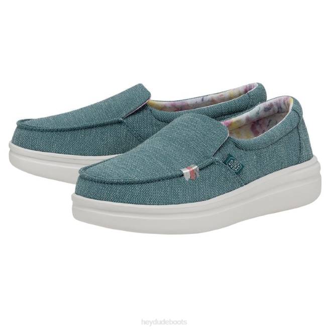 Women Tropical Blue Hey Dude Misty Rise Shoes H6P6226