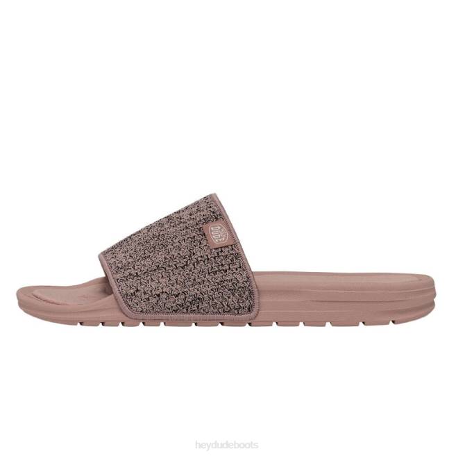 Women Rose Sand Hey Dude Chandler Knit Shoes H6P6249